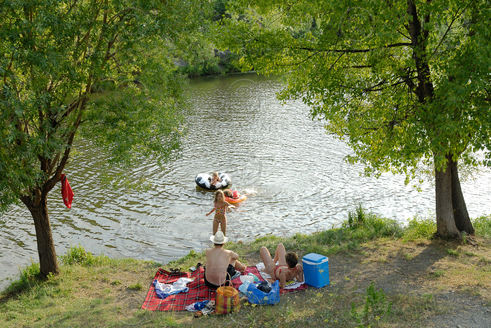 Baignade en rivière